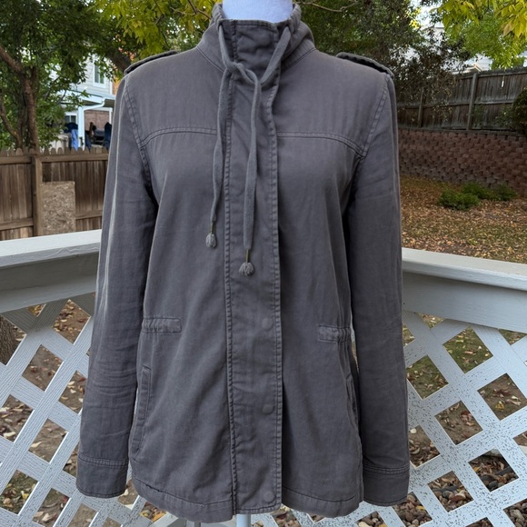 Velvet by Graham & Spencer Women Front Zip Snaps Jacket Size Petite 100% Cotton - Picture 13 of 14